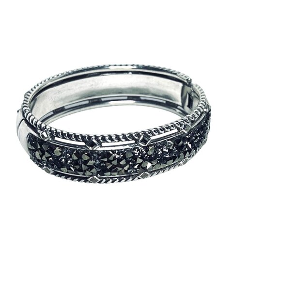 Brighton Crystal Rocks Rolo Chain Necklace And Hinged Bracelet Set (5970) - Picture 8 of 10